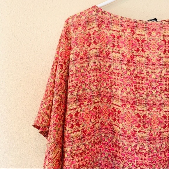 FOREVER 21 boho sunshine Print Crop blouse cottage womems size S - Picture 2 of 6